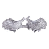 Coquille décorative en aluminium ginkgo 2 feuille d'or ou de coquille de feuille en argent