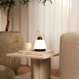 Lampe rechargeable Liv marron foncé