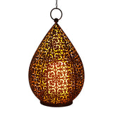 Lumière de décolage LED 27,8 cm de haut en or antique, pour l'extérieur, en métal et en plastique, avec LED intégrée