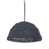 Le pendentif dôme en perles de bois - Noir