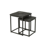 Structure en fer noir de la table d'appoint Shanil