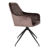 Pieds en métal noir de la chaise Harbo, design moderne