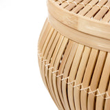 Table d'appoint | Table basse | Panier de table BATAVIA en Bambou (2 tailles)