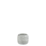 Bougeoir J-Line Oriental en métal blanc et argent, design élégant
