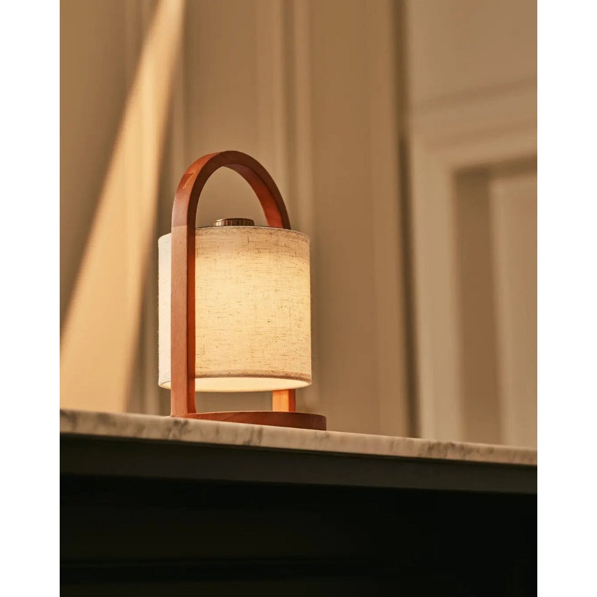 Lampe rechargeable en bois marron River Chestnut