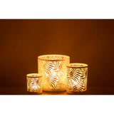 Lanterne J-Line Feuilles avec bougies, décoration élégante