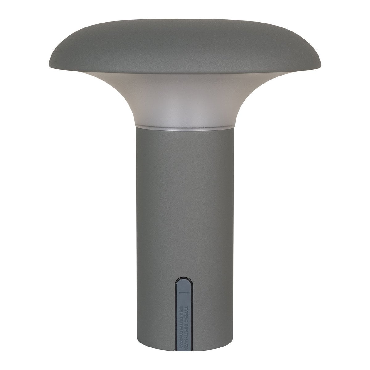 Lampe LED Ramsey illuminant un coin lecture, couleur gris argenté.