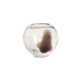 Vase Jali - Petit en verre avec détails colorés et design épuré