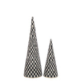 Guirlande J-Line Cone Beads en métal noir et écru, vue de face