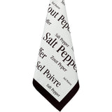 Torchon imprimé Sel & Poivre noir
