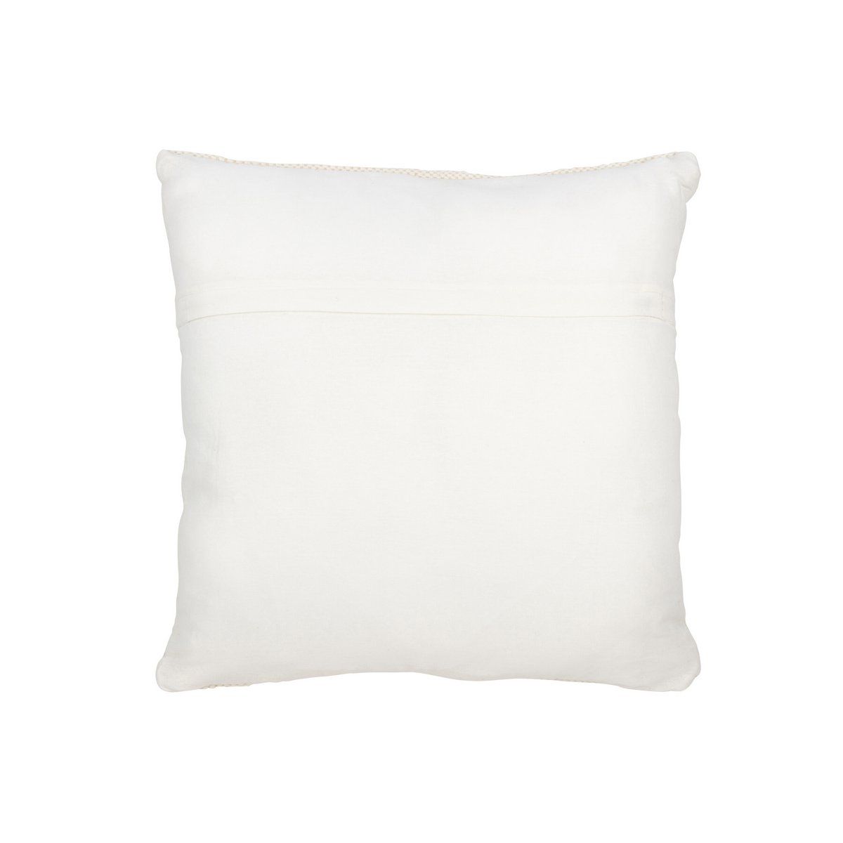 Coussin J-Line en laine crème, grand format, décoratif et confortable