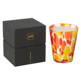 Bougie Parfumée J-Line Noa Rouge/Jaune Grande - vue avant