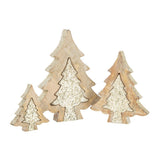 Sapin de Noël J-Line sur une table, ambiance festive