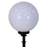 À l'extérieur de la broche Spittical "Ball" D: 30 cm, pour l'extérieur, une brochette de terre en plastique, blanc, e27, - Wegelettes