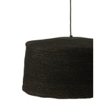 Détail de la lampe Moonj, texture du rotin noir