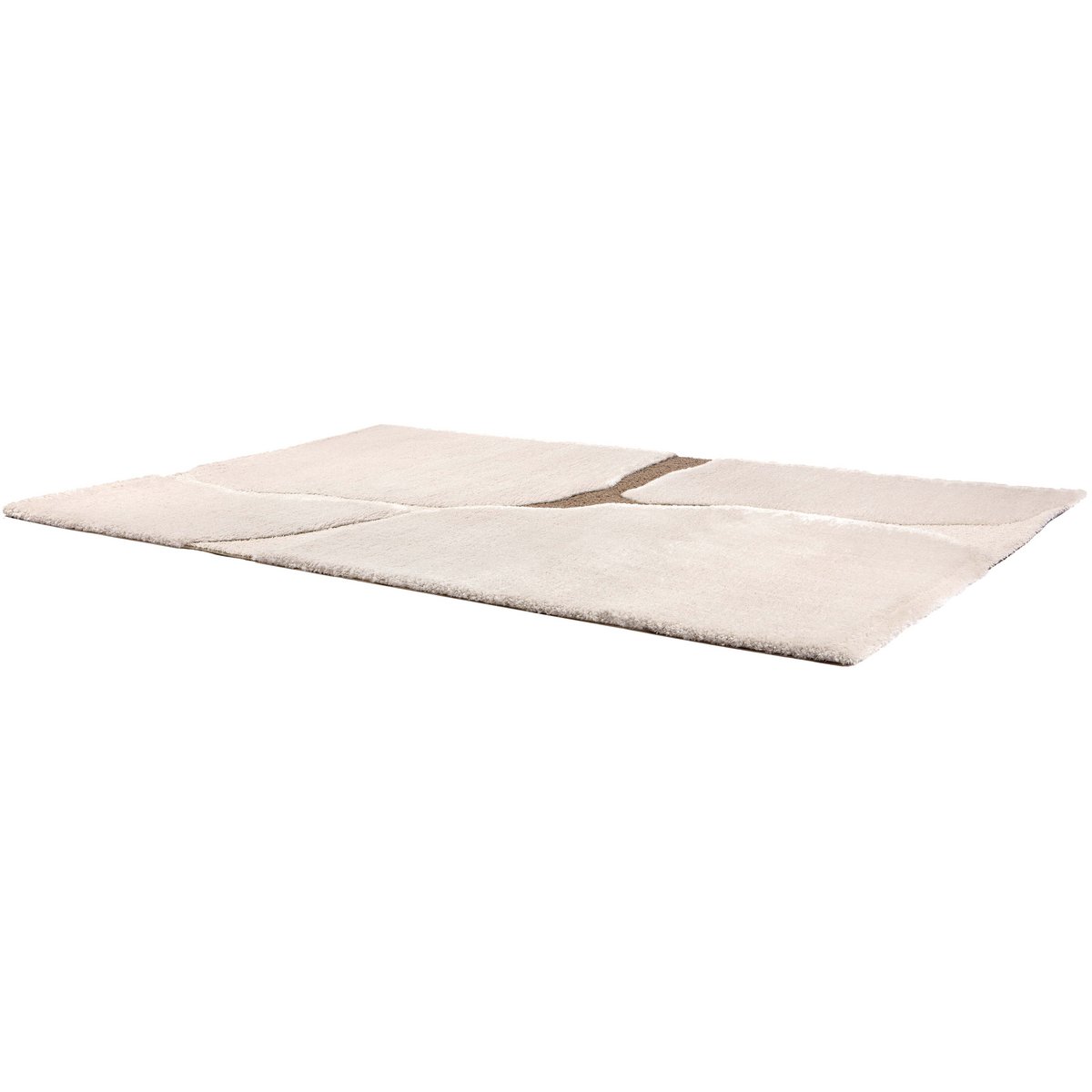 Tapis recyclé Yan Neige 200x290 cm - design élégant et épuré