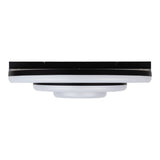 LED DE PLAGE CCT LED "circulo" en métal noir et en plastique de couleur sable Ø 60 cm