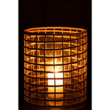 Détail de la lanterne J-Line Violet Breed, matériau en verre