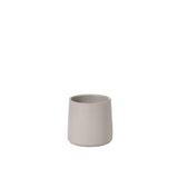 Pot de fleur J-Line rond en céramique grise, design moderne et élégant