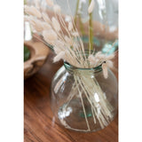 Vase J-Line en verre transparent, vue de face