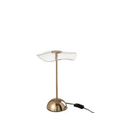 Lampe à poser J-Line LED Fleur - métal/plastique - or - petite