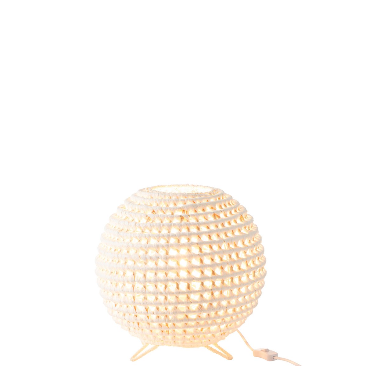 Lampe J-Line en métal blanc, vue de face
