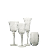 Verre à champagne gravé J-Line - élégant et transparent