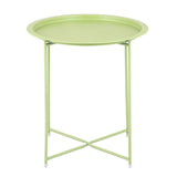 Tableuse Ø 47 H 51 2. Choisissez la table de balcon de table de jardin Terasses Table Round Alberta Metal Small Ver