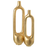 Vase J-Line Hollow Inside - aluminium - or - L