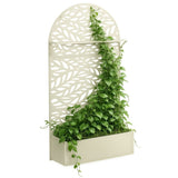 Support pour plantes extérieur Sapri Blanc cassé
