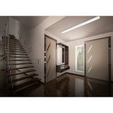 Panneau LED Light "Carente" Longueur 119,5 cm, sans cadre, de nombreuses fonctions, en métal et en plastique, blancs, LED intégrés
