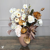 Vase en verre beige Sable de Tugela
