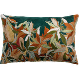 Coussin brodé Alina Pétrole 40 x 65