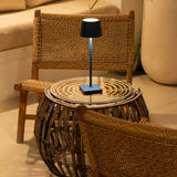 Lampe de table rechargeable bleue Wouter Delftware