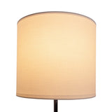 Lampe de table "New York", lampe de table en métal classique avec des lames de texte en blanc, avec une prise E27, 38,5 cm de haut, parfaite pour le salon, la salle à manger, le couloir et le bureau