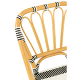 Chaise J-Line Live - rotin/plastique - naturel/noir