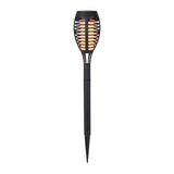 5 coffre-bas de terre LED Set "Torche" 45 cm en plastique gris, avec LED intégrée, lumière solaire pour l'extérieur