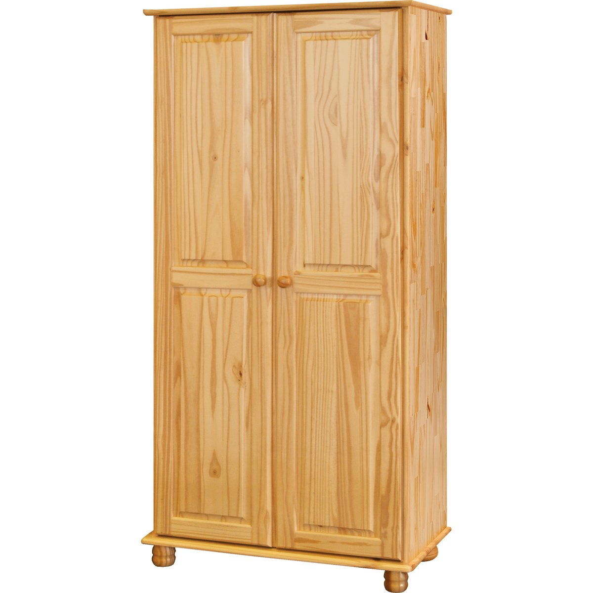 Vue intérieure de l'armoire avec tringle et étagère