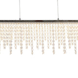 Les "diamants" pendentifs à LED, le pendentif, le métal et le verre en cristal, le chrome, avec des LED fermement construites, pour la salle à manger, le salon, le couloir ou le bureau, 120 cm de long