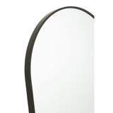 Vue latérale du miroir J-Line à pied arrondi