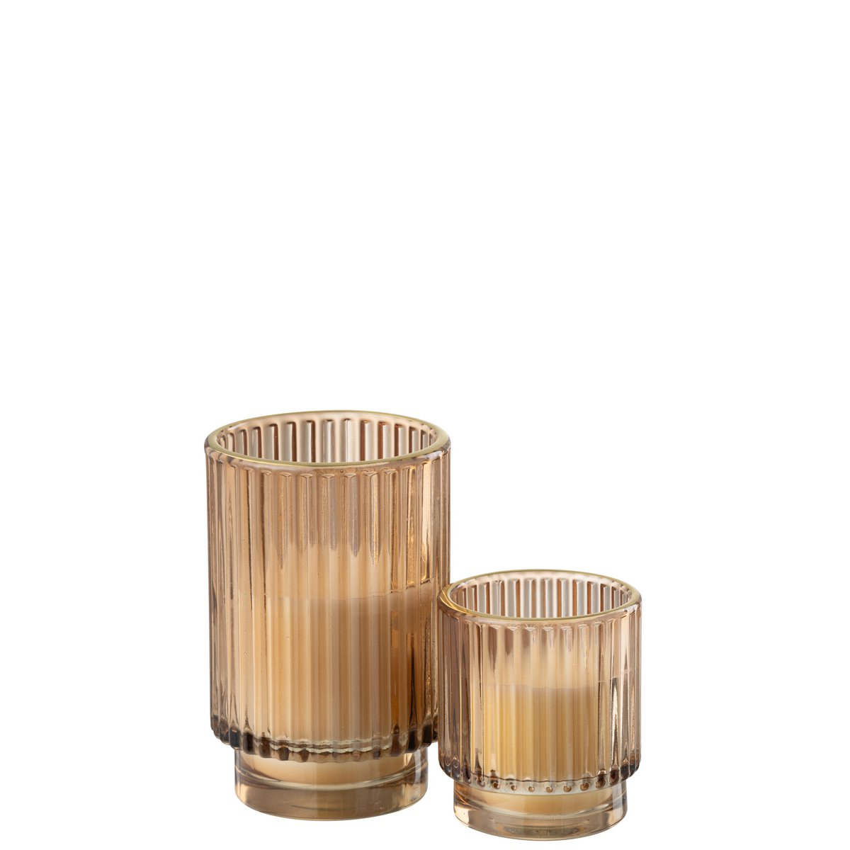 Bougie parfumée J-Line Vétiver Nordique - détail sur la texture de la cire