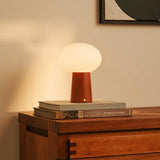 Lampe de table sans fil en bois marron marron Max