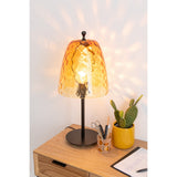 Détail du socle en verre de la lampe J-Line Océane