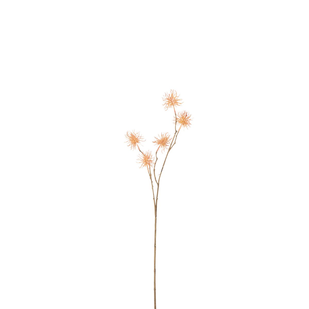 Branche décorative J-Line Unchin orange clair, détail de texture et couleur