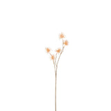 Branche décorative J-Line Unchin orange clair, détail de texture et couleur