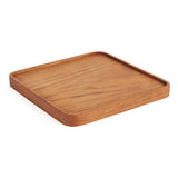 L'Assiette Carrée en Teck - Naturel - S