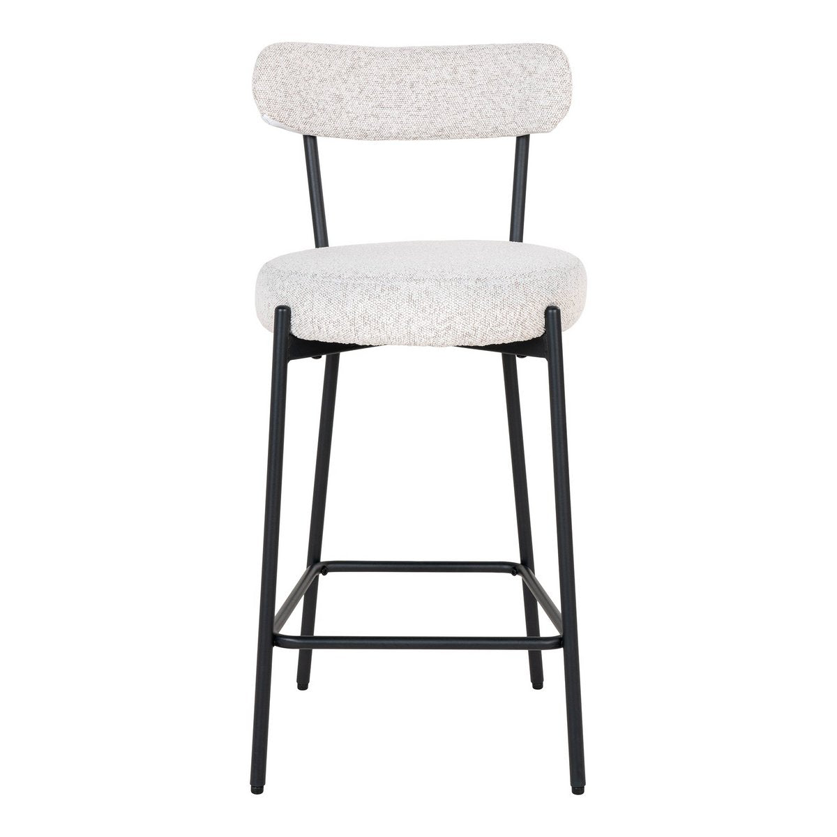 Vue de profil de la chaise de comptoir Badalona, élégante et moderne