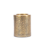 Le bougeoir Croco - Brass - L