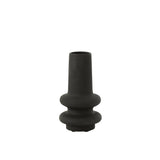 Vase J-Line Lyra - céramique - noir - petit - 32 cm de haut