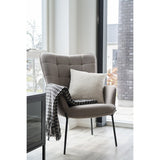 Plaid latéral - Plaid, noir/beige, Coton, Polyester, 130x180 cm